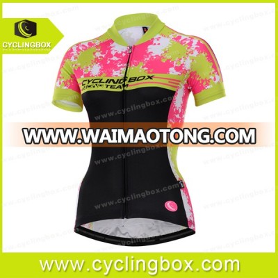 Cyclingbox hot selling sport jersey women short sleeve custom cycling jerseys for sale!!!