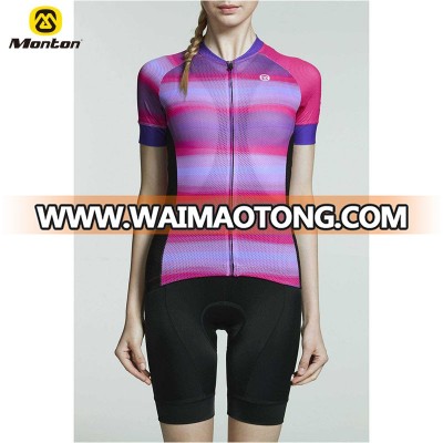 High Quality Breathable Women Team Biking Cycling Jersey With Good fabric